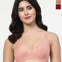 LILY Pack Of 3 Non Padded Non-Wired Full Coverage Bra-picture-7