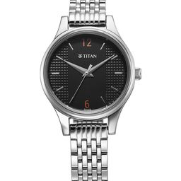 Titan Women Brass Printed Dial & Stainless Steel Bracelet Style Straps Analogue Watch 2679SM02-image-64