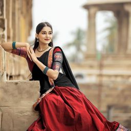 R K INFINITIVE Semi-Stitched Lehenga & Unstitched Blouse With Dupatta image 3