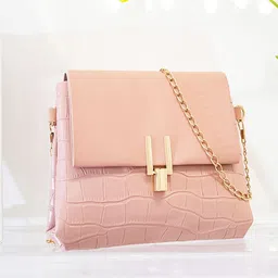 HAUTE SAUCE by Campus Sutra Textured PU Structured Sling Bag with Tasselled-image-32