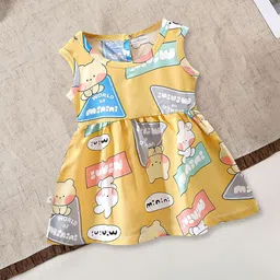 FOREVER FRIDAY Girls Conversational Print A-Line Dress-image-53