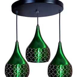 KINIS Green Aluminium Quirky Ceiling Lamp-image-90