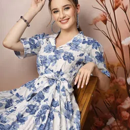 Stylum Floral Print Fit & Flare Maxi Dress-picture-22