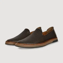 Big Boon Men Slip-On Laser Cuts Basics Loafers-image-80