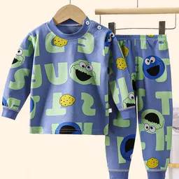 Bold N Elegant Unisex Kids Printed T-shirt with Pyjamas-13