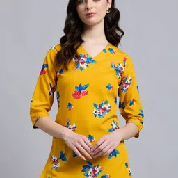 THE FAB FACTORY Women Floral Print Top-image-29