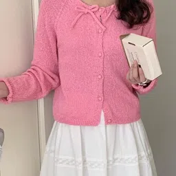 StyleCast Women Round Neck Long Sleeves Cardigan Sweater-picture-47