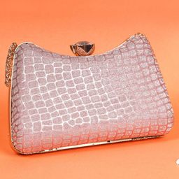 OSTY Embellished Jute Box Clutch-image-5