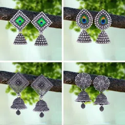 DIVASTRI Silver-Plated Alloy Earrings-20