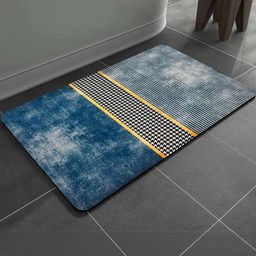 IVAZA Unisex Blue Color Bathmat For Anti Slip-image-4