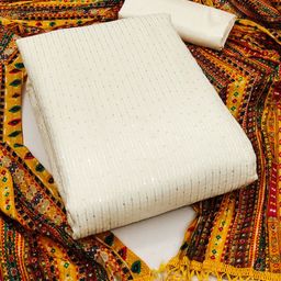 Maroosh Striped Embroidered Sequinned Unstitched Dress Material-image-98