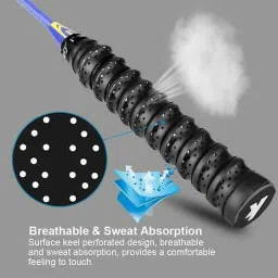 optimus ® Onex Pack of 3 Multipurpose Racquet Overgrip Tape Racket Grip Tape-(PU)Mix Color Cushtac image 3