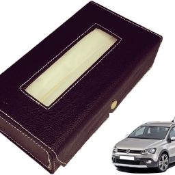Basic-Black Tissue Box Leatherette-628 Vehicle Tissue Dispenser-image-27