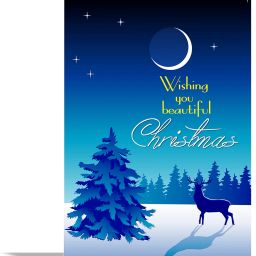 Wishing You Beautiful Christmas Greeting Card Greeting Card-image-90