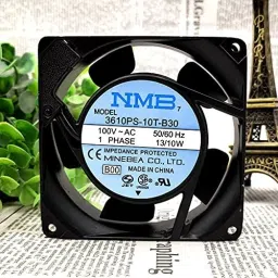 Enormity NMB 3610PS-10T-B30 Axial Fan 100V~AC 60Hz 13W DC Air Cooling Fan 90*25mm 2-Wire Cooler-image-23