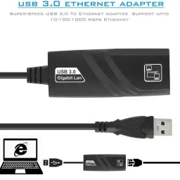 Tobo USB 3.0 To Ethernet Adapter USB 3.0 Gigabit Ethernet Adapter USB to RJ45 LAN Network Card Compatible Windows XP/Mac OS/Laptop/PC/Tablet LAN Adapter. USB LAN Card image 4