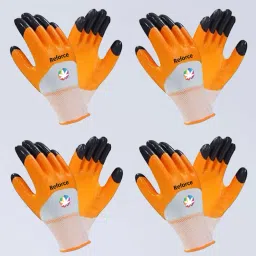 4 PAIR_A Cut Resistant Protection with Rubber Grade Wet and Dry Glove. NitrileSafety Gloves-image-93