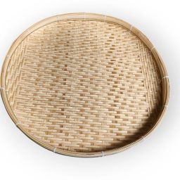 Bamboo 17 Inch Traditional large (21 Inch) Size Tray | Made Dagra/Dala Tray-image-29