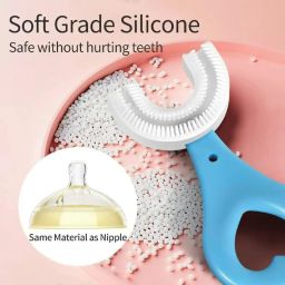Toothbrush for Kids with U Shaped Silicone Brush Head for 360 Degree Cleaning. Extra Soft Toothbrush-22