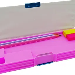 seyblush Magnetic Compass Box with Calculator & Dual Sharpener for Girls Pencil Box Geometry Box image 4