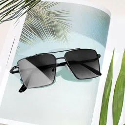 UV Protection Retro Square Sunglasses (Free Size)-image-66