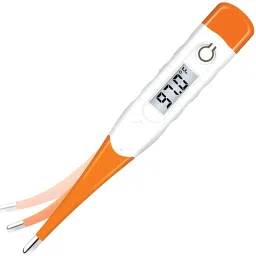 MCP Flexible Tip Orange Waterproof Digital Thermometer Pack of -5 Flexible tip Waterproof Dual Scale Fahrenheit & Celsius Thermometer image 2
