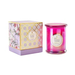 Veedaa Bulgarian Lavender Danube Glass Scented Candle-picture-28