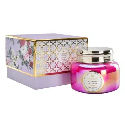 Veedaa Bulgarian Lavender Macaron Glass Scented Candle-picture-43
