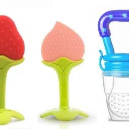 Soother for Babies, Fruit Feeder Kids Nipple, and Fruit Shape Silicone Teether Teether-picture-21