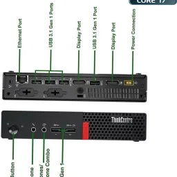 NCS Core™ i7 (6th Gen) Processor [4 Cores, 8 Threads] - ThinkCentre CPU [MIX] Intel Core i7 - 6700 [4 Cores, 8 Threads, 3.40 GHz] (32 GB RAM/Intel HD 530 4K Graphics/1 TB SSD Capacity/Windows 11 Pro) Microtower with MS Office-11