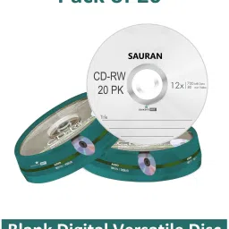 Sauran CD Rewritable Pack of 20 Blank Digital Versatile Disc DVD 700 MB-1