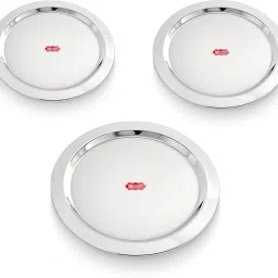 Stainless Steel Lid Set |Tope/Cheeba/Dhakan Set |(19cm, 21.5cm, 23.5cm) 9.2 inch Lid Set-12