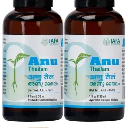 Ayurvedic Anu Thailam 30ml 2 pack|Nasal drops for Nasya Karma Manual Nasal Aspirator-picture-20
