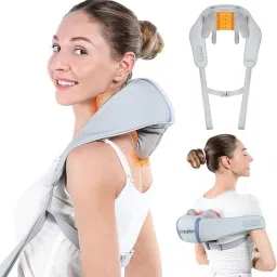 knidaa store Neck Massager for Pain Relief Deep Tissue Shiatsu Shoulder Electric Acupressure Massager with Heat Cordless Kneading Massager for Neck, Elders, Back Massager-image-60