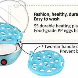 magnusdeal Egg Boiler boils up to 7 Eggs to Perfection for Each time Chicken Cooker Stopped Automatically When Eggs are Cooked Done CW-225-Blue Egg Cooker image 3