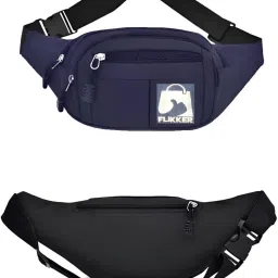 FLIKKER Polyester Waist Bag for Men Fanny Pack Side Bag Boys Waterproof Chest Bag Women Unisex Waist Bag-image-55