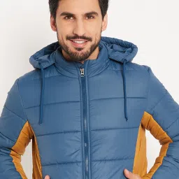 Men Colorblock Quilted Jacket-image-48