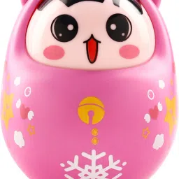 Head Nodding Roly Poly Toy for Babies|Push & Shake Wobbling Doll with Bell Sound-18