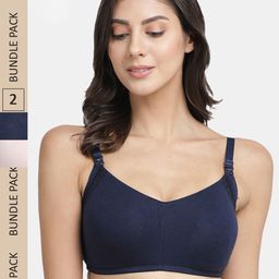 Inner Sense Pack of 2 Organic Cotton Antimicrobial Sustainable Nursing Bras IMBC001A_1B-33