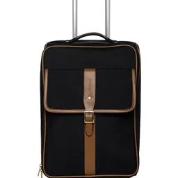 Bags.R.us Unisex Black & Tan 45L Softsided Laptop Overnighter Trolley Bag-10