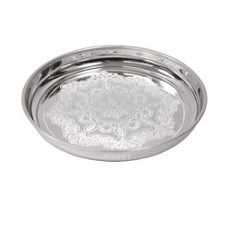POSHIFY Pure German Silver Pooja Thali-image-47