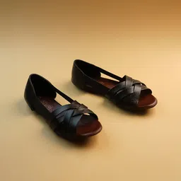 Ozuri Women Open Toe Flats with Bows-93