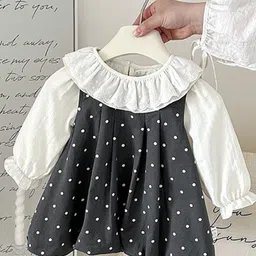LULU & SKY Polka Dot Print A-Line Dress-picture-15