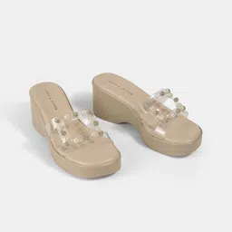 LEMON & PEPPER Women Western Embellished Wedge Heels Sandals-image-56