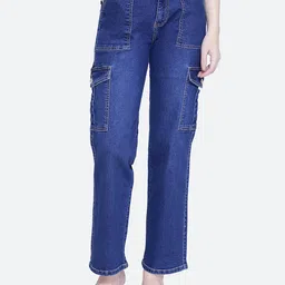 FCK-3 Women Bootcut High-Rise Light Fade Stretchable Jeans-picture-4