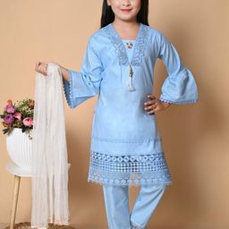IFA DRESSES Girls Blue Clothing Set-image-83
