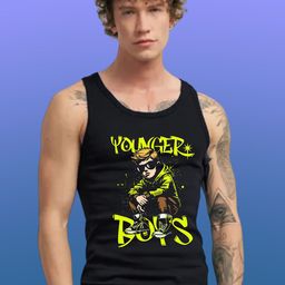 Uniplanet store Printed Scoop Neck Gym Vest UVM-YDG-BLK-S-image-88