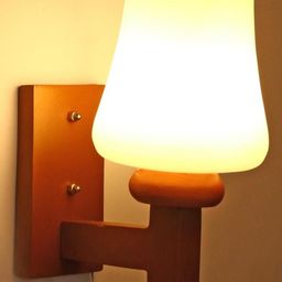 Somil Premium Designer Glass Wall / Night Lamp Elegant & Stylish Dcor Accent for Modern Interiors, color- White, Size:- 20 X 29 X 31 CM-image-95