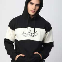 R&B Men Colourblocked Hooded Sweatshirt-picture-26