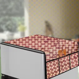 The Furnishing Tree Brown Printed Refrigerator Cover-picture-44
